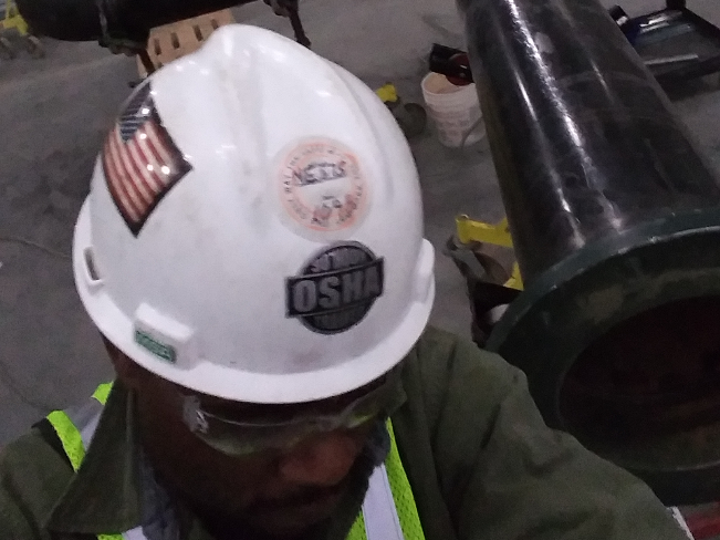 Selfie with Pipes Disconnected For Welding